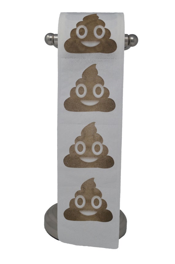 Poop Emoji Toilet Paper Tissue Prank Joke Gag Gift Etsy