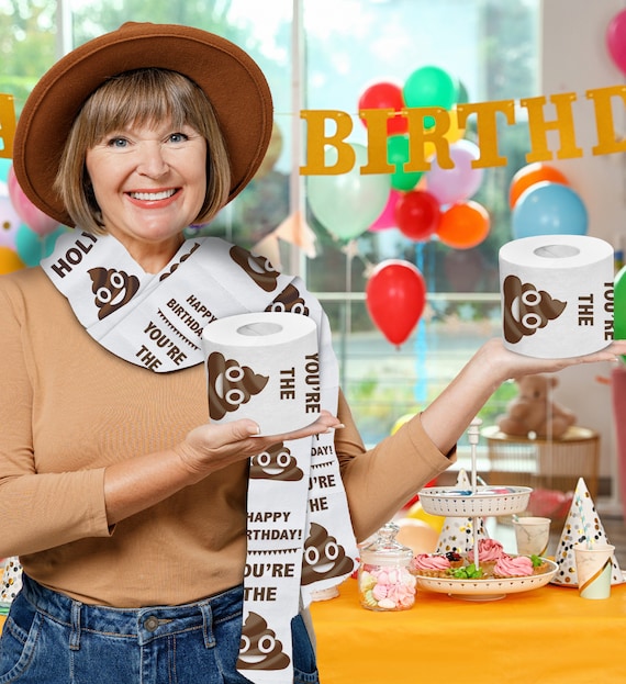 Rouleau De Papier Toilette Amusant, Décoration D'Anniversaire, Crotte