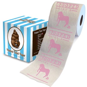 Printed TP I Pooped Like A Unicorn Printed Toilet Paper Gag Gift – Funny Toilet Paper Roll For Prank, Surprise, Decor, Gift - 500 Sheets