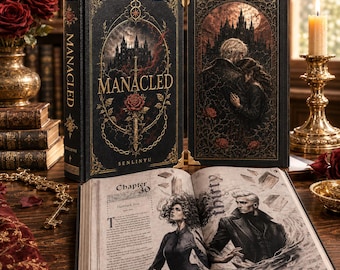 Manacled by SenLinYu A4 Hardcover Collector Book, Full Series in One, Color Illustrated Pages, Sewn Binding Gift