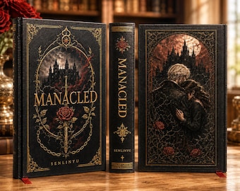 Libro Manacled – Edición limitada en tapa dura con encuadernación e iluminación (Edición completa 3 en 1), Regalo para ella, Regalo de cumpleaños