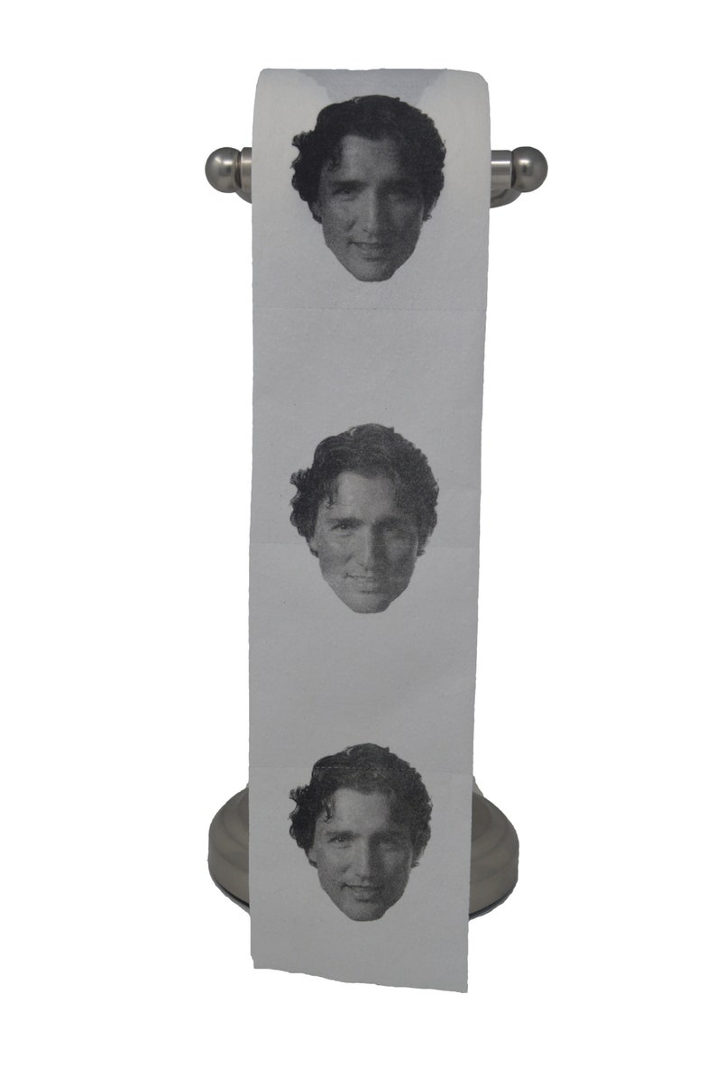 Justin Trudeau Toilet Paper Canada Funny Gag Gift Etsy Canada
