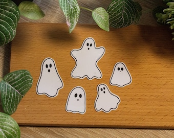 Ghost sticker set, ghosts, vinyl sticker glossy, holographic,