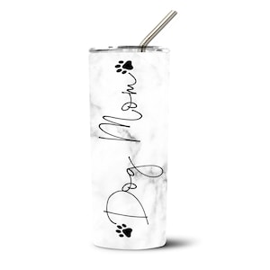 Dog Mom 20oz Tumbler Straw Included Christmas Gift for Dog Lover FREE SHIPPING