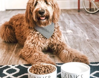 Heavy Dog Bowl, Ceramic Dinner Drinks Dog Pet Food Bowl and Water Bowl Cat Bowls