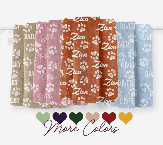 etsy personalized dog blankets