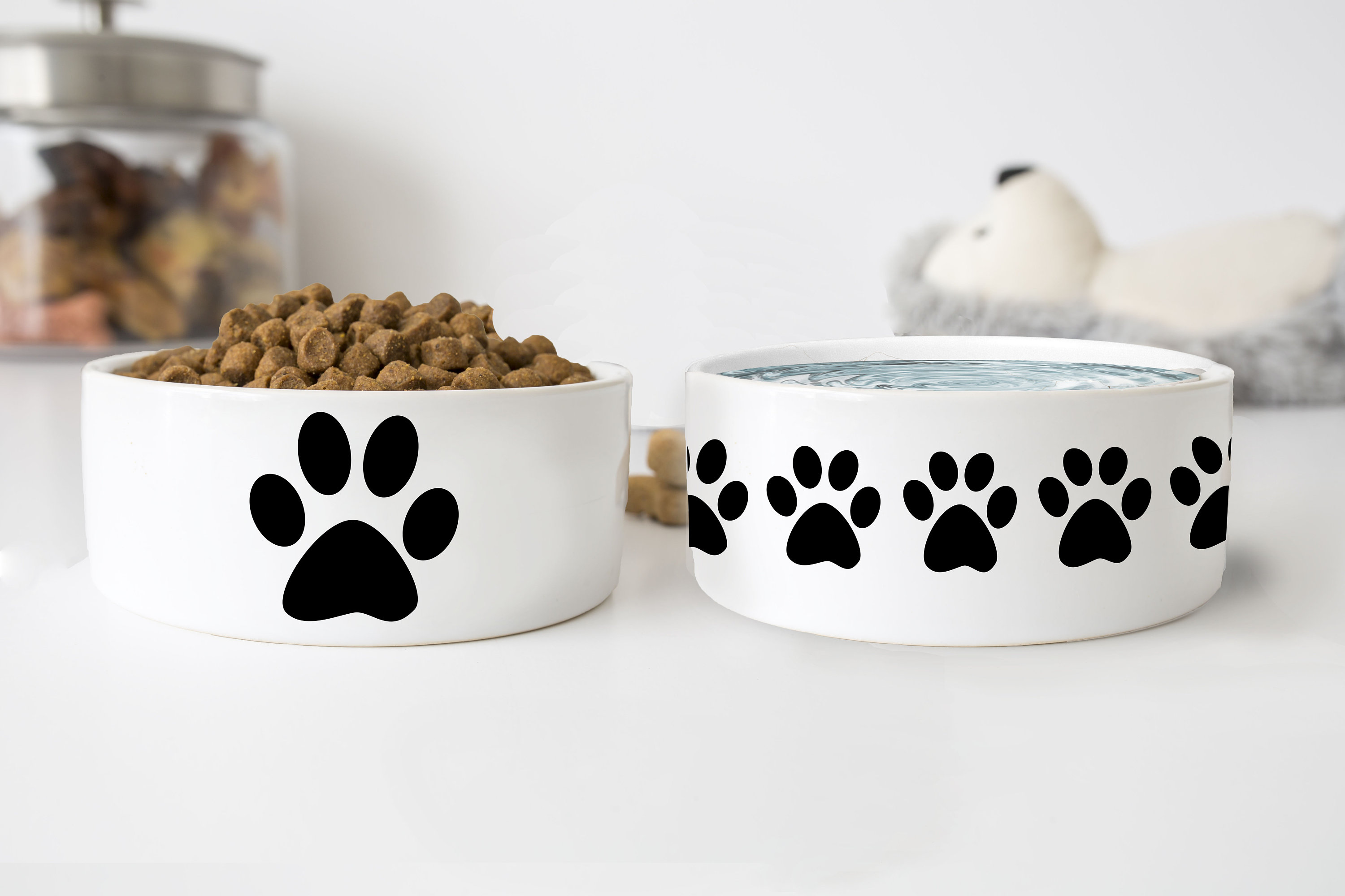 Paw Shaped Pet Bowl  Cat & Dog Related Promotional Items