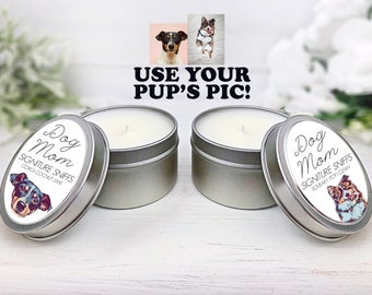 Dog Mom Signature Sniffs Custom Dog Photo Candle