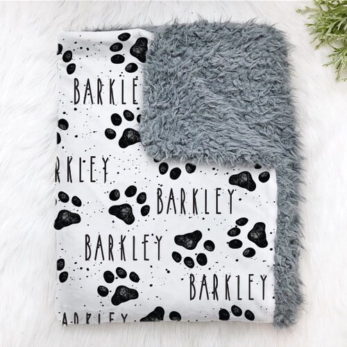 Personalized Dog Blanket Custom Pet Blanket Crate Blanket Etsy