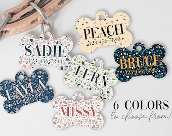 Terrazzo Dog Tag: Custom Pet ID Tag