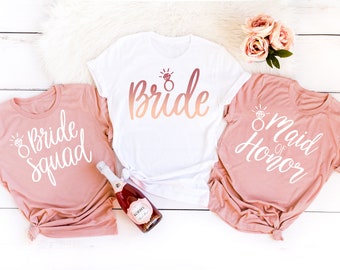 Bachelorette Party Shirts: Bride & Bridesmaid Matching Outfit