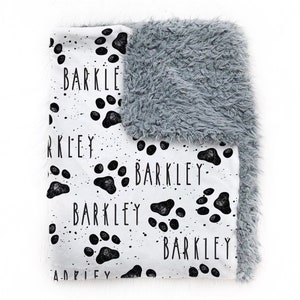 Personalized Dog Blanket Custom Pet Blanket Crate Blanket Scent Blanket