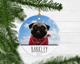 Personalized Dog Ornament Christmas Gift for Dog New Dog Owner Gift Dog Bone Ornament Custom Dog Ornament Dog Mom Gift FREE SHIPPING