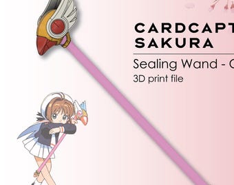 カードキャプターさくら - 封印の杖 - 3Dプリントファイル - Etsy 日本