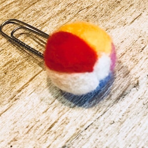 Beach Ball Paper Clip Bookmark Page Marker Planner Clip image 1