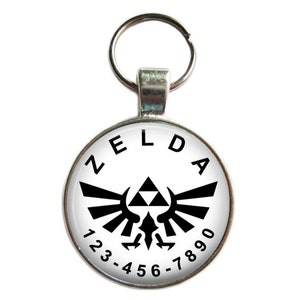 Zelda Dog ID Tag: Silver Plated Pet Tag