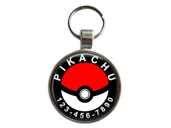 pokeball dog tag