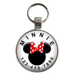 Dog ID Tag - Minnie Mouse (DIsney) - Dog tag, Cat Tag, Pet Tag