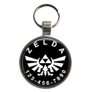 Zelda Dog ID Tag: Silver Plated Pet Tag