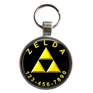Zelda Dog ID Tag: Silver Plated Pet Tag