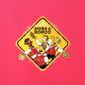 Sticker adhesivo bebé a bordo Los Simpson / Baby on Board Burt Ward The Simpsons 15X15 cm / 6x6 inch imagen 4