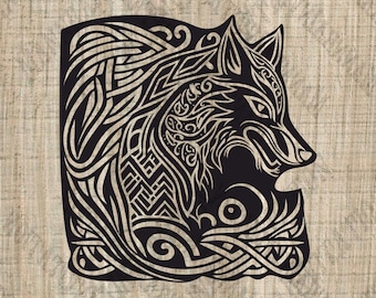 For personal use only!  Wolf head svg - Rpg vector - Svg picture - Wolf tribal Svg - Wolf Clipart - Files for cricut - Wolf Shirt