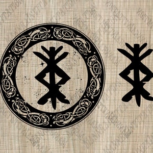 ¡Solo para uso personal! Viking Images - SVG PNG EPS Dxf - protección valhalla - Silueta - Archivo digital - prosperidad - bienestar
