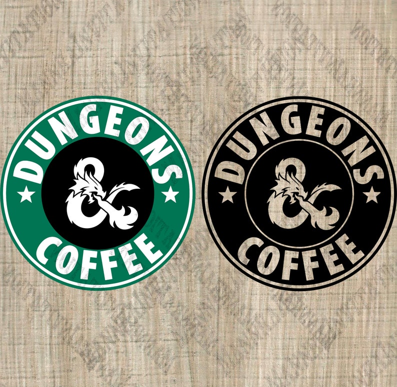 For Personal Use Only Dnd Starbucks Svg Art D&D Logo Etsy