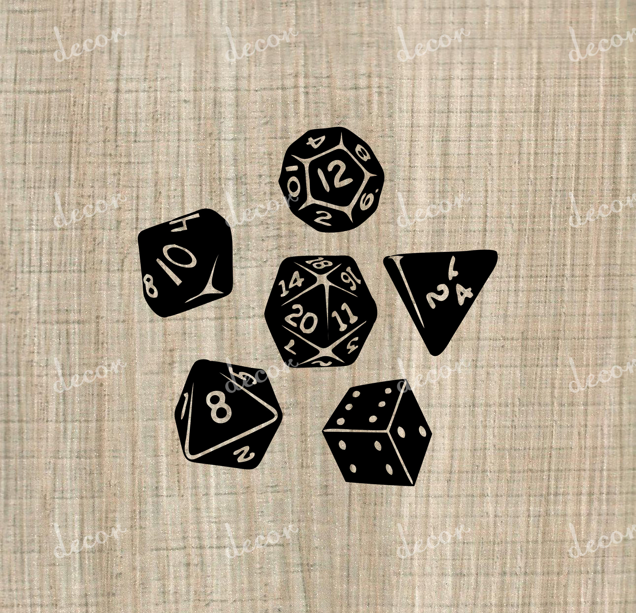 For Personal Use Only RPG Game Dice PNG SVG Vector Digital Etsy Canada