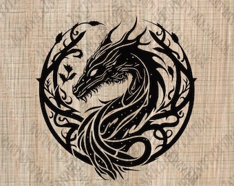 For personal use only! Dragon face - rpg vector - Svg picture Silhouette Studio Cricut - Game master svg - Files for cricut