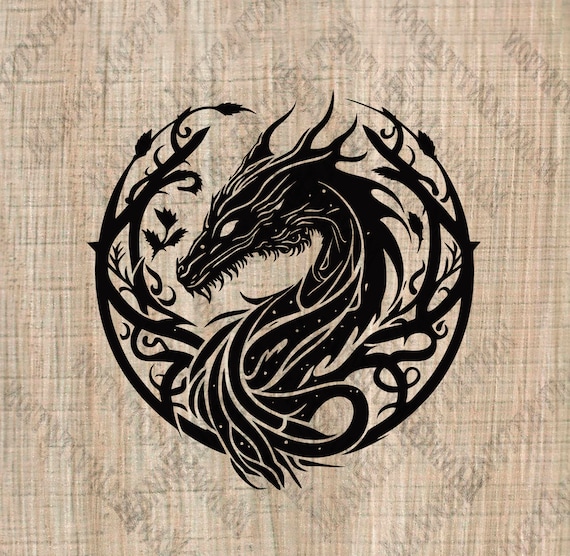 For personal use only! Dragon face - rpg vector - Svg picture Silhouette Studio Cricut - Game master svg - Files for cricut