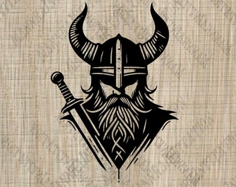 Viking Warrior SVG: Cricut & Silhouette Cut File (Digital File)