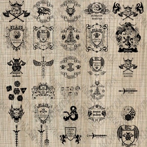 ¡Solo para uso personal! 30 Juegos de mesa Archivos - Game master svg - Archivos para cricut - D20 shirt svg - Svg clipart - elige tu arma