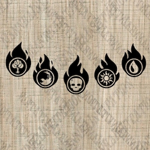 For personal use only!  - Magic game logo - Svg files for cricut - Mana Symbols - Mana Digital File Download - Game master svg