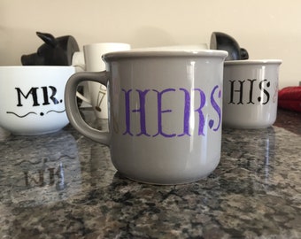 HIS & HERS customized mugs