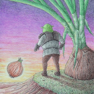 Custom hand-drawn pencil colored drawing, artist for hire, illustration for book, drawing for gift, original art