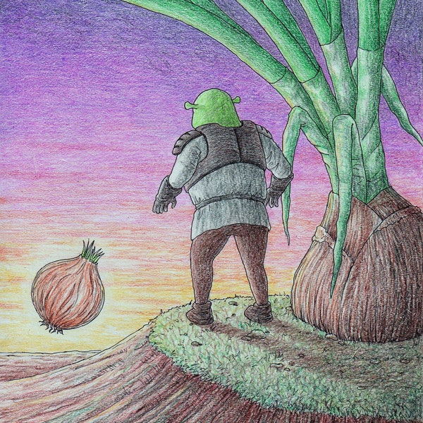 Custom colored pencil drawing by artist for hire, fantasy illustration for book, gift, decor entirely made by hand drawn on paper