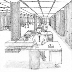 Book illustrator for hire, line art drawing for custom storybook by pen ink