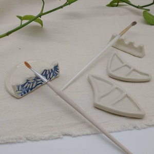 Paintbrush Rests - Simple and with Drip Tray