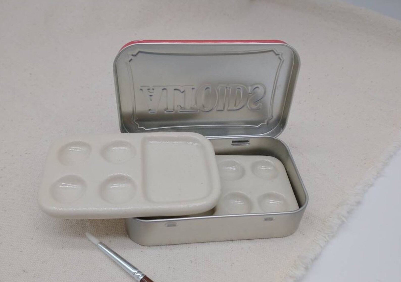 Tin Travel Palette Altoid Tin Palette Ceramic Palette Etsy
