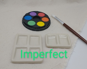 Imperfect Tin & Small Palettes: Discounted Prices, Ceramic Palette, Carved Palettes, Tin Palettes