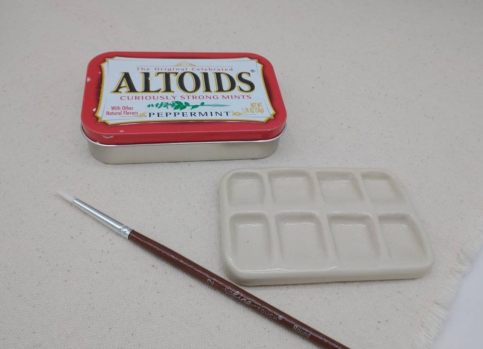 Tin Travel Palette Altoid Tin Palette Ceramic Palette Etsy