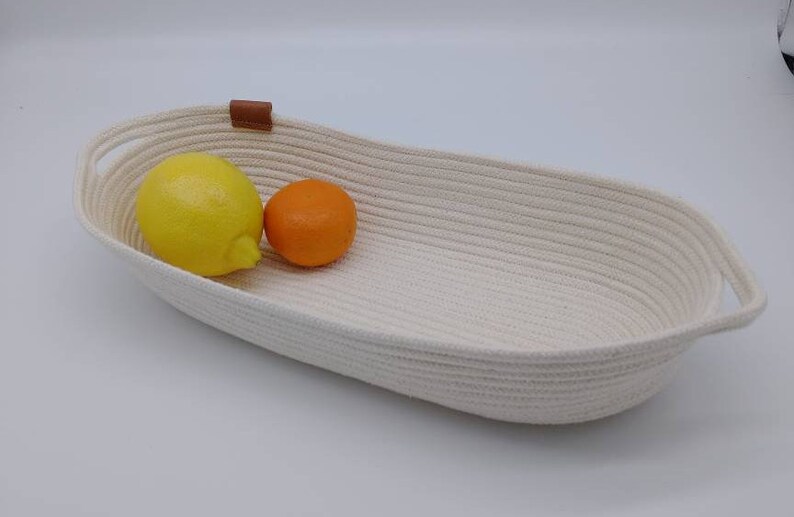 Custom MTO Cotton Rope Baskets Oval Etsy