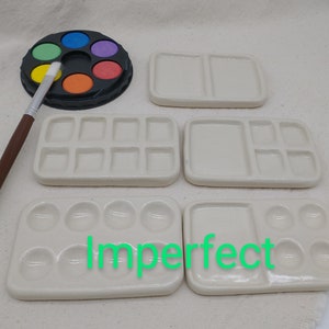 Imperfect Tin Travel Palette - Altoid Tin Palette, Ceramic Palette, Carved Paint Palette, Stacking Palette, Watercolor, Acrylic