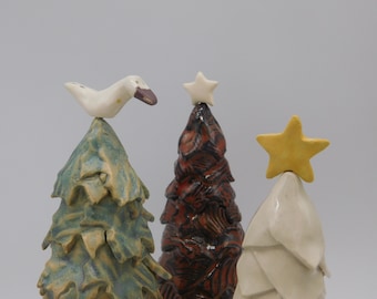 Tree Topper - Bird & Star Set - For Leaf Trees