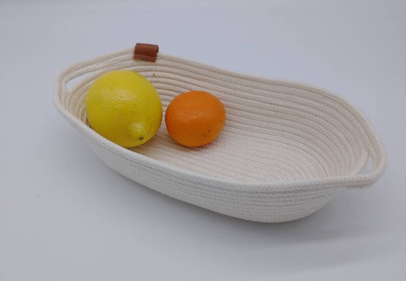 Custom MTO Cotton Rope Baskets Oval Etsy