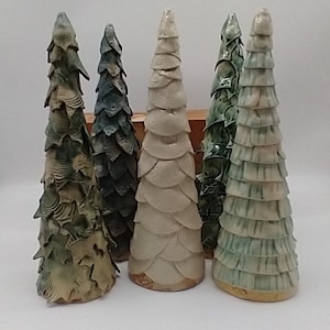 Leaf Trees, 11&quot; - Decorative Trees, Colorado Trees, Ceramic Trees, Christmas Trees