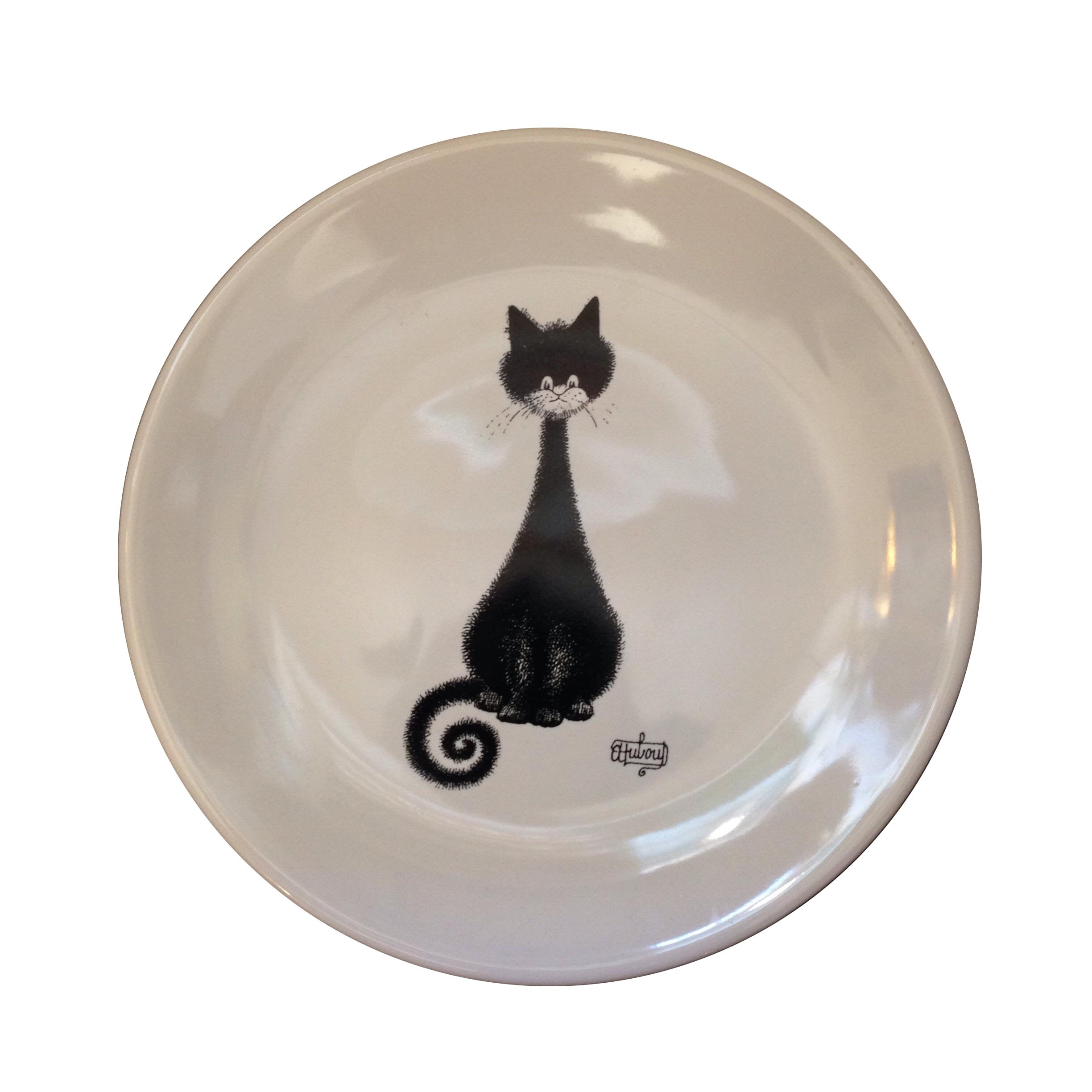 Dessert Plates Home FRENCH VINTAGE CERAMIC DESSERT PLATE THE CAT BY