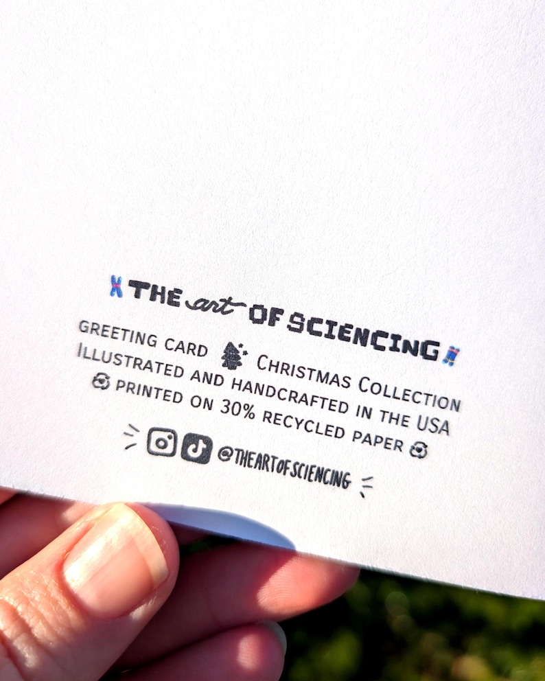 Computer Science Programming Christmas Card, Zero Runtime Errors, STEM Humor Blank Greeting Card (A2 Size) image 5
