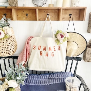 SUMMER BAG, Jumbo beach bag, reusable shopping bag, summer style, beach bag, big beach bag, weekender bag, big canvas tote bag, travel bag